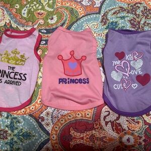 Princess Pink Dog Tank Top - Cute Crown Design